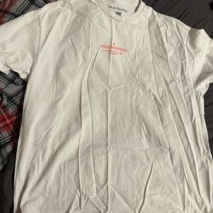 40s and Shorties White and pink shirt XL